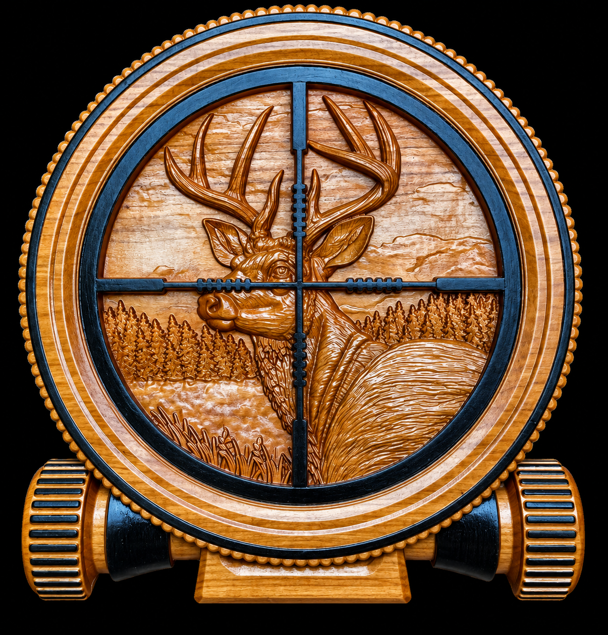 Scoped custom CNC carving by Singed Impressions
